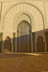 033-007 Casablanca Mosque Hassan II Islamic Architecture Gate Entrance-LRC