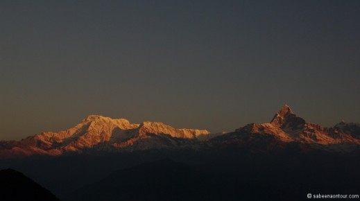 041-007 Pokhara Tiger Hill Range Sunrise-LRC