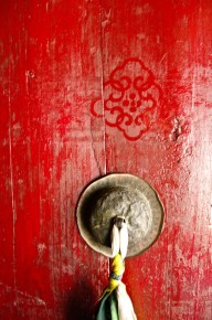 08-06-003 Ladakh Temisgang Palace Red Door