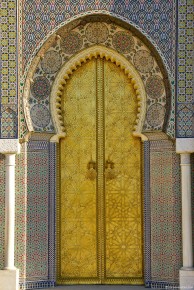 033-034 Fes Mosque Door Islamic Architecture-LRC