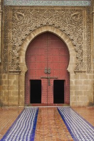 033-057A Meknes Mausoleum Entrance Door Islamic Architecture-LRC